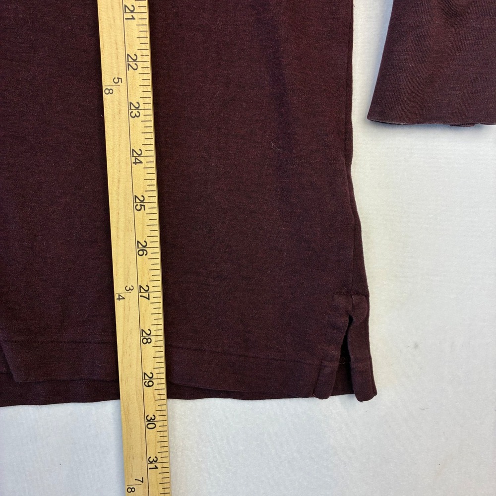 Polo Ralph Lauren Polo Shirt Mens XLT Burgundy Long Sleeve Cotton Pony Logo Tall - Picture 6 of 8